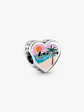 Puerto Rico Heart Charm